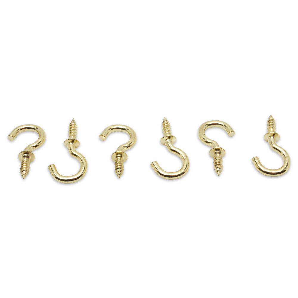 Cup Hooks Screw in 1/2 inch, Pack of 250 Mini Screw in Hooks for Hanging, by Woodpeckers